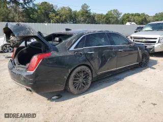 2016 Cadillac CT6 Luxury AWD with VIN 1G6KD5RS1GU153877, listed as a Copart auction lot 67968894 with 0 mi miles and Salvage Title. Bid and sale history available at carsss.com. Image 3.