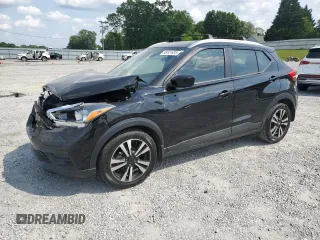 2018 Nissan Kicks SV with VIN 3N1CP5CU2JL526657, listed as a Copart auction lot 55041835 with 102,028 mi miles and Salvage title. Bid and sale history available at DreamBid. Image 1.