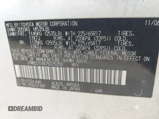 2007 Toyota RAV4 Limited with VIN JTMBD31V875075258, listed as a IAAI auction lot 41941121 with 169,892 mi miles. Bid and sale history available at carsss.com. Image 9.