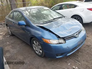 2008 Honda Civic Cpe LX with VIN 2HGFG126X8H551932, listed as a IAAI auction lot 42123060 with 114,479 mi miles. Bid and sale history available at carsss.com. Image 1.