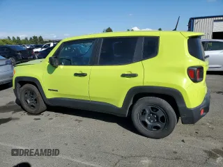 2017 Jeep Renegade Sport with VIN ZACCJAAB5HPF98804, listed as a Copart auction lot 57111735 with 86,568 mi miles and Salvage title. Bid and sale history available at DreamBid. Image 2.
