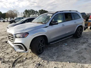 2025 Mercedes-Benz GLS with VIN 4JGFF5KE6SB332302, listed as a Copart auction lot 48842905 with 26 mi miles and Salvage Title. Bid and sale history available at carsss.com. Image 1.