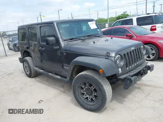 2017 Jeep Wrangler Unlimited Sport z VIN 1C4BJWDG8HL545289, wystawiony jako IAAI lot #41978256 z przebiegiem 117 153 mil mil oraz . Historia ofert i sprzedaży dostępna na DreamBid. Obrazek 1.