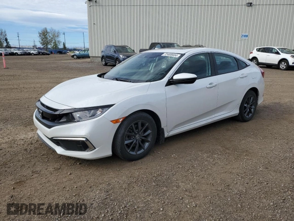 2021 Honda Civic Sedan EX with VIN 2HGFC2F7XMH004318, listed as a Copart auction lot 72408934 with 35,768 mi miles and Clean Title. Bid and sale history available at carsss.com. Image 1.