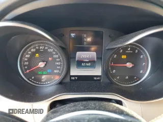 2019 Mercedes-Benz GLC 300 with VIN WDC0G4JB1K1002639, listed as a Copart auction lot 58216615 with 52,160 mi miles and Salvage title. Bid and sale history available at DreamBid. Image 9.