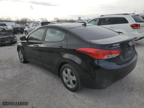 2012 Hyundai Elantra GLS PZEV with VIN KMHDH4AE7CU219218, listed as a Copart auction lot 85140884 with 0 mi miles and Salvage Title. Bid and sale history available at carsss.com. Image 2.