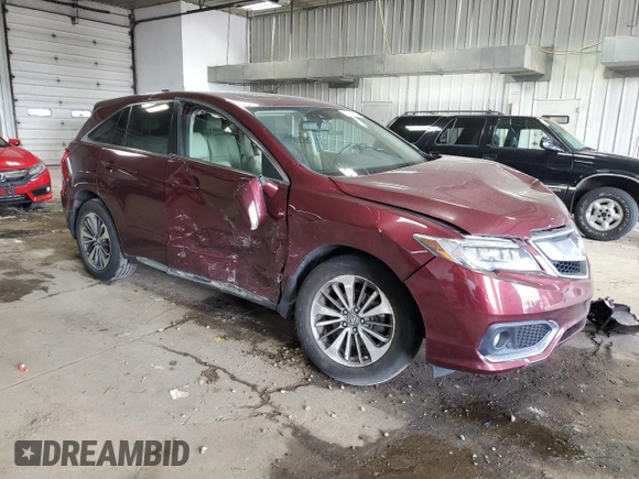 2016 Acura RDX Advance with VIN 5J8TB4H73GL007812, listed as a Copart auction lot 58619505 with 71,244 mi miles and Clean title. Bid and sale history available at DreamBid. Image 4.