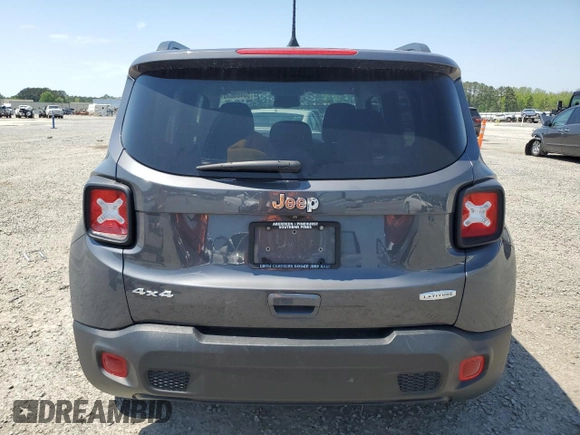 2022 Jeep Renegade Latitude with VIN ZACNJDB11NPN60155, listed as a Copart auction lot 50486635 with 140,298 mi miles and Salvage title. Bid and sale history available at DreamBid. Image 6.
