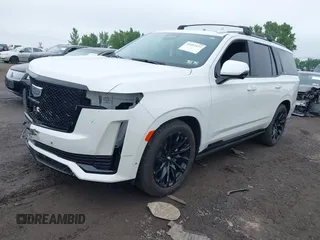 2024 Cadillac Escalade 4WD Sport Platinum with VIN 1GYS4GKL2RR140583, listed as a IAAI auction lot 42497577 with 9,887 mi miles and . Bid and sale history available at DreamBid. Image 18.