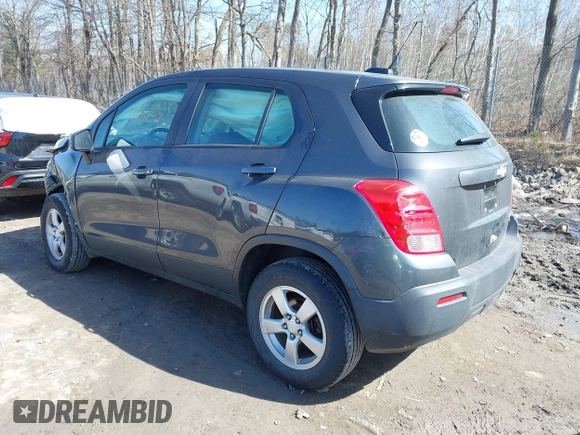 2016 Chevrolet Trax LS with VIN 3GNCJNSB1GL157935, listed as a IAAI auction lot 41807098 with 122,228 mi miles. Bid and sale history available at carsss.com. Image 3.