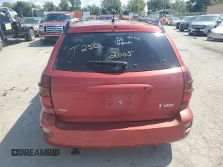 2005 Pontiac Vibe with VIN 5Y2SL63895Z476030, listed as a Copart auction lot 69835614 with 0 mi miles and Salvage Title. Bid and sale history available at carsss.com. Image 6.
