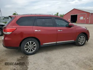 2015 Nissan Pathfinder SL with VIN 5N1AR2MM5FC675140, listed as a Copart auction lot 64462805 with 186,797 mi miles and Clean title. Bid and sale history available at DreamBid. Image 3.