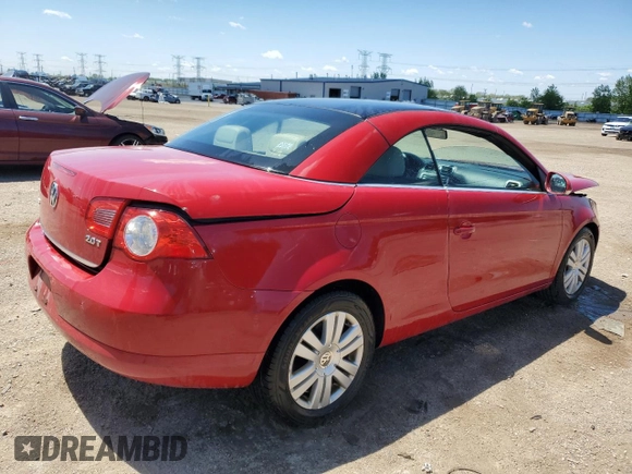 2008 Volkswagen Eos Turbo z VIN WVWBA71F28V040872, wystawiony jako Copart lot #58146495 z przebiegiem 158 657 mil mil oraz Szkoda całkowita • Salvage title. Historia ofert i sprzedaży dostępna na DreamBid. Obrazek 3.
