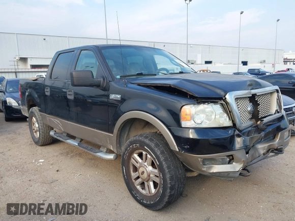 2004 Ford F-150 XLT with VIN 1FTPW14554KC93459, listed as a IAAI auction lot 41673091 with 239,519 mi miles. Bid and sale history available at carsss.com. Image 1.