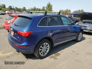 2014 Audi Q5 Premium Plus with VIN WA1LFAFP7EA050329, listed as a Copart auction lot 70219814 with 0 mi miles and Salvage Title. Bid and sale history available at carsss.com. Image 3.