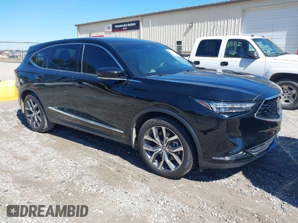 2022 Acura MDX w/Technology Package with VIN 5J8YD9H4XNL005460, listed as a IAAI auction lot 41727182 with 76,566 mi miles. Bid and sale history available at carsss.com. Image 1.