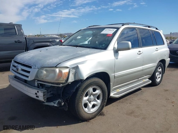 2007 Toyota Highlander with VIN JTEGD21A270169156, listed as a IAAI auction lot 41596624 with 128,452 mi miles. Bid and sale history available at carsss.com. Image 2.