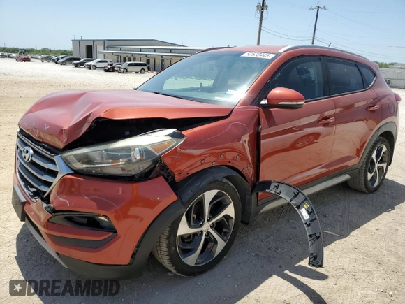 2017 Hyundai Tucson Sport z VIN KM8J33A25HU356909, wystawiony jako Copart lot #52573445 z przebiegiem 164 029 mil mil oraz Szkoda całkowita • Salvage title. Historia ofert i sprzedaży dostępna na DreamBid. Obrazek 1.