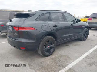 2017 Jaguar F-Pace 35t R-Sport with VIN SADCL2BV3HA884003, listed as a IAAI auction lot 41169317 with 76,563 mi miles and . Bid and sale history available at DreamBid. Image 4.