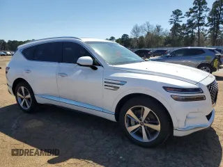 2021 Genesis GV80 with VIN KMUHCESCXMU051032, listed as a Copart auction lot 48432615 with 130,864 mi miles and Salvage Title. Bid and sale history available at DreamBid. Image 4.
