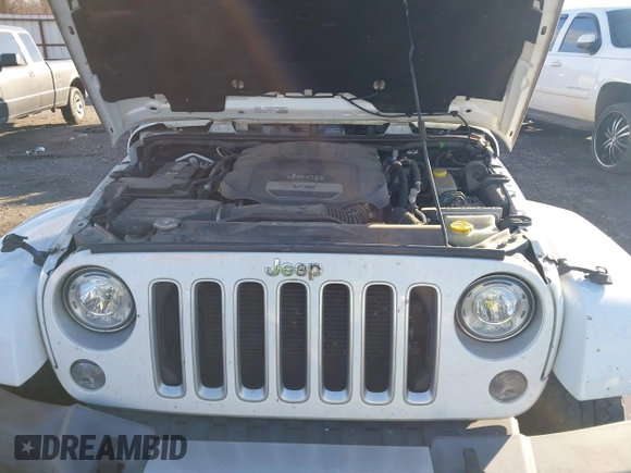 2017 Jeep Wrangler Unlimited Sahara with VIN 1C4BJWEG0HL587163, listed as a IAAI auction lot 41252399 with 84,983 mi miles. Bid and sale history available at carsss.com. Image 10.