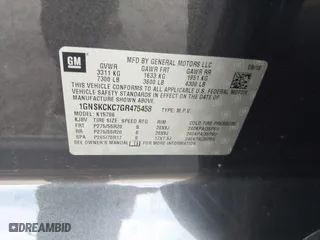 2016 Chevrolet Tahoe LTZ with VIN 1GNSKCKC7GR475458, listed as a IAAI auction lot 41831124 with 95,554 mi miles. Bid and sale history available at carsss.com. Image 9.