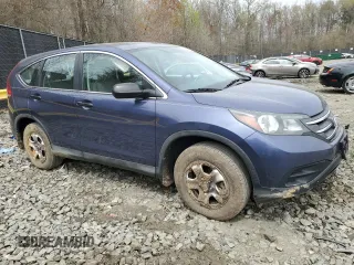 2014 Honda CR-V LX with VIN 2HKRM4H33EH684814, listed as a Copart auction lot 51582125 with 75,593 mi miles and Salvage Title. Bid and sale history available at carsss.com. Image 4.