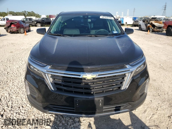 2023 Chevrolet Equinox LT with VIN 3GNAXUEG1PL269299, listed as a Copart auction lot 52353195 with 28,022 mi miles and Salvage Title. Bid and sale history available at DreamBid. Image 5.