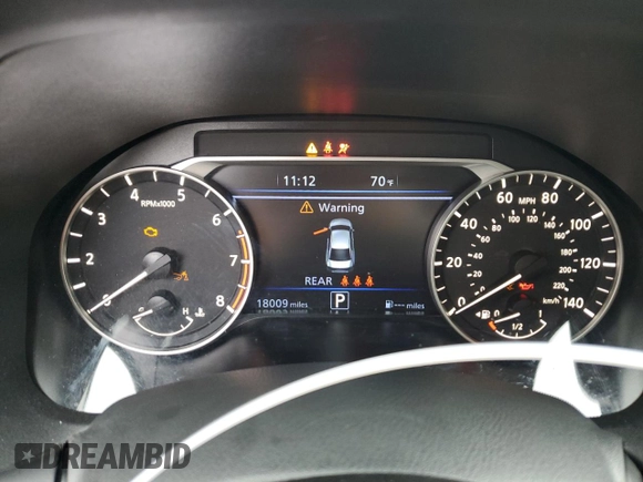 2024 Nissan Altima SV with VIN 1N4BL4DV8RN429650, listed as a Copart auction lot 55502375 with 18,009 mi miles and Salvage Title. Bid and sale history available at DreamBid. Image 9.
