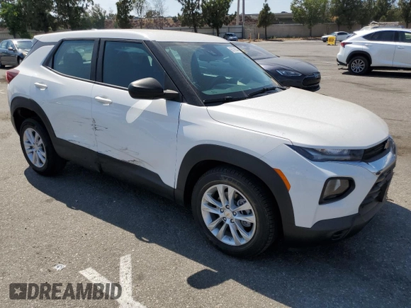2021 Chevrolet TrailBlazer LS with VIN KL79MMS2XMB021138, listed as a Copart auction lot 65778844 with 30,309 mi miles and Salvage Title. Bid and sale history available at DreamBid. Image 4.