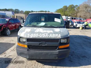 2008 Chevrolet Express Cargo Van with VIN 1GCGG25C481199553, listed as a IAAI auction lot 41508779 with 213,446 mi miles. Bid and sale history available at carsss.com. Image 12.