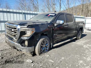 2022 GMC Sierra 1500 Limited SLT with VIN 3GTU9DED8NG180664, listed as a Copart auction lot 47033665 with Not Provided miles and Salvage Title. Bid and sale history available at carsss.com. Image 1.