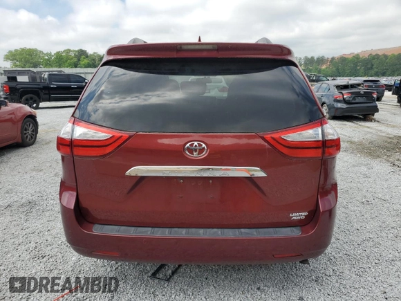 2015 Toyota Sienna Limited with VIN 5TDDK3DC7FS114715, listed as a Copart auction lot 55725385 with 114,645 mi miles and Salvage title. Bid and sale history available at DreamBid. Image 6.