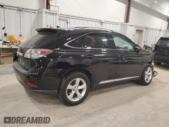 2010 Lexus RX 350 with VIN 2T2BK1BA5AC053780, listed as a Copart auction lot 52973215 with 0 mi miles and Non Repairable. Bid and sale history available at carsss.com. Image 3.