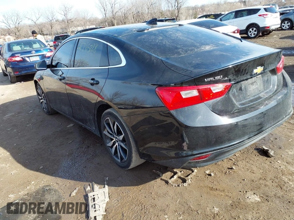 2017 Chevrolet Malibu LT with VIN 1G1ZE5ST9HF145567, listed as a IAAI auction lot 41765228 with 111,024 mi miles and . Bid and sale history available at DreamBid. Image 3.