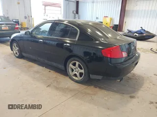 2003 Infiniti G35 w/Leather with VIN JNKCV51E53M304703, listed as a IAAI auction lot 41470321 with 227,894 mi miles. Bid and sale history available at carsss.com. Image 3.