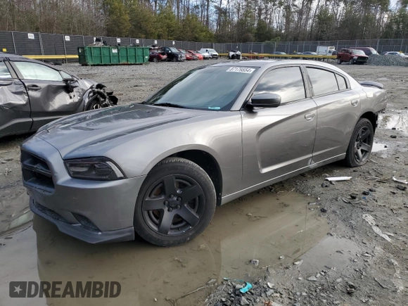 2012 Dodge Charger Police with VIN 2C3CDXAG2CH305414, listed as a Copart auction lot 87179554 with 196,172 mi miles and Salvage Title. Bid and sale history available at carsss.com. Image 1.
