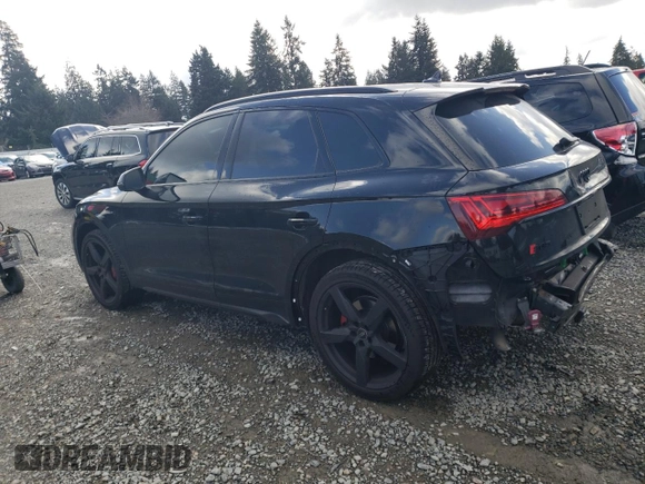 2021 Audi SQ5 Premium Plus with VIN WA1B4AFY5M2040238, listed as a Copart auction lot 46590934 with 16,841 mi miles and . Bid and sale history available at DreamBid. Image 2.
