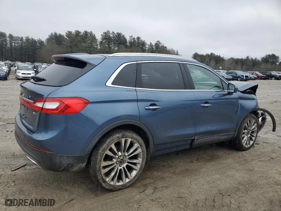 2018 Lincoln MKX Reserve with VIN 2LMPJ8LR4JBL38134, listed as a Copart auction lot 48201145 with 144,415 mi miles and Salvage Title. Bid and sale history available at carsss.com. Image 3.