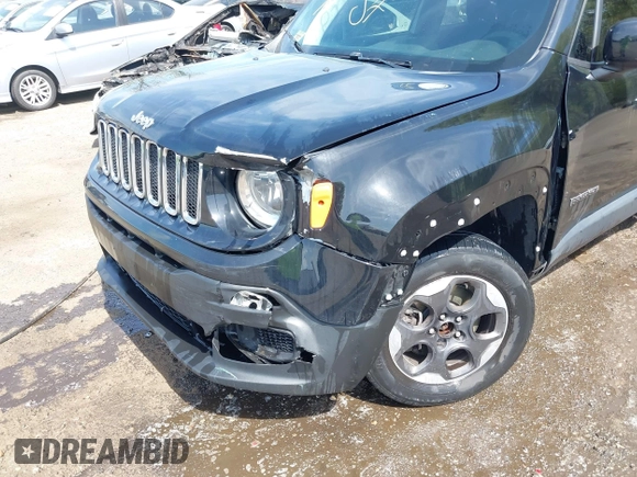 2018 Jeep Renegade Upland with VIN ZACCJBAB8JPH31972, listed as a IAAI auction lot 42085867 with 160,415 mi miles and . Bid and sale history available at DreamBid. Image 6.