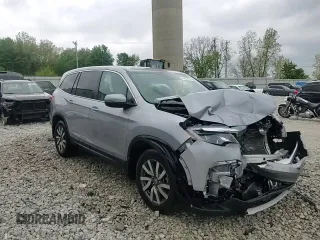 2019 Honda Pilot EX-L with VIN 5FNYF6H55KB049302, listed as a Copart auction lot 56632135 with Not provided miles and Salvage title. Bid and sale history available at DreamBid. Image 14.