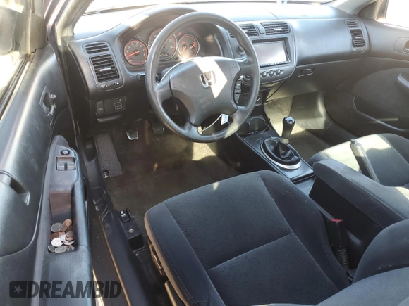 2005 Honda Civic LX with VIN 1HGEM21565L035293, listed as a Copart auction lot 74350794 with 197,536 mi miles and Salvage Title. Bid and sale history available at DreamBid. Image 8.
