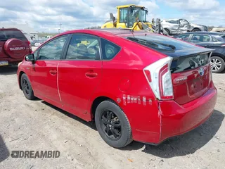 2012 Toyota Prius One with VIN JTDKN3DU8C5502576, listed as a IAAI auction lot 42058504 with 139,855 mi miles. Bid and sale history available at carsss.com. Image 3.