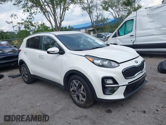 2021 Kia Sportage EX with VIN KNDPN3AC5M7856515, listed as a IAAI auction lot 41879128 with 56,537 mi miles and . Bid and sale history available at DreamBid. Image 1.