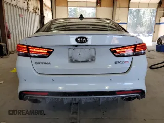 2016 Kia Optima SX Turbo with VIN 5XXGW4L26GG017489, listed as a Copart auction lot 42592995 with 120,423 mi miles and Salvage Title. Bid and sale history available at carsss.com. Image 6.