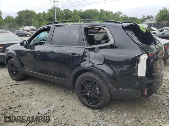 2024 Kia Telluride SX X-Line with VIN 5XYP5DGC1RG494352, listed as a Copart auction lot 58260515 with 25,538 mi miles and Salvage title. Bid and sale history available at DreamBid. Image 2.