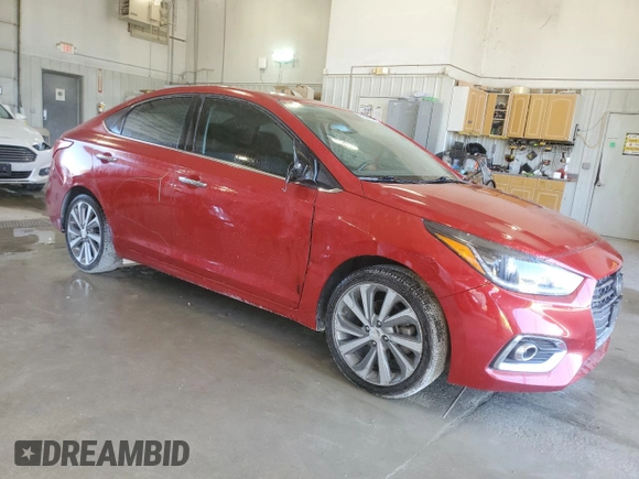 2019 Hyundai Accent Limited with VIN 3KPC34A32KE059601, listed as a Copart auction lot 74581894 with 56,139 mi miles and Salvage Title. Bid and sale history available at carsss.com. Image 4.