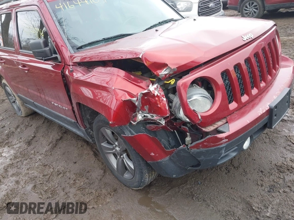 2014 Jeep Patriot Latitude with VIN 1C4NJPFA6ED856768, listed as a IAAI auction lot 41644104 with 133,287 mi miles and . Bid and sale history available at carsss.com. Image 6.