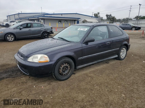 1997 Honda Civic DX with VIN 2HGEJ6342VH107818, listed as a Copart auction lot 78277454 with 176,302 mi miles and Clean Title. Bid and sale history available at DreamBid. Image 1.