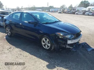 2015 Dodge Dart SXT with VIN 1C3CDFBB1FD128465, listed as a IAAI auction lot 41768728 with 191,041 mi miles. Bid and sale history available at carsss.com. Image 1.